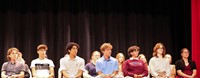 people at senior scholarship and awards night