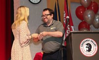 people at senior scholarship and awards night