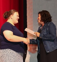 people at senior scholarship and awards night