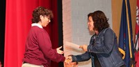 people at senior scholarship and awards night