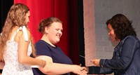 people at senior scholarship and awards night