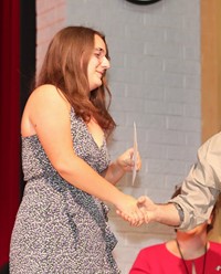 people at senior scholarship and awards night
