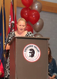 people at senior scholarship and awards night